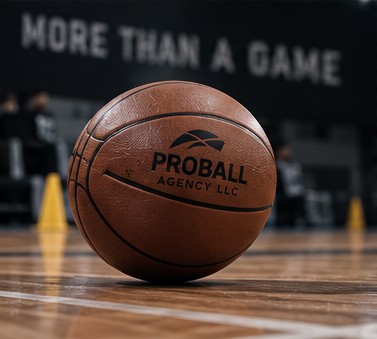 Basketball athlete walking through an arena tunnel